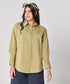 Cotton Oversized Shirt- Orange